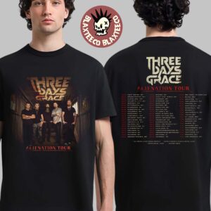 Three Days Graces Alienation Tour 2026 North America Cities Dates Two Sided T-Shirt