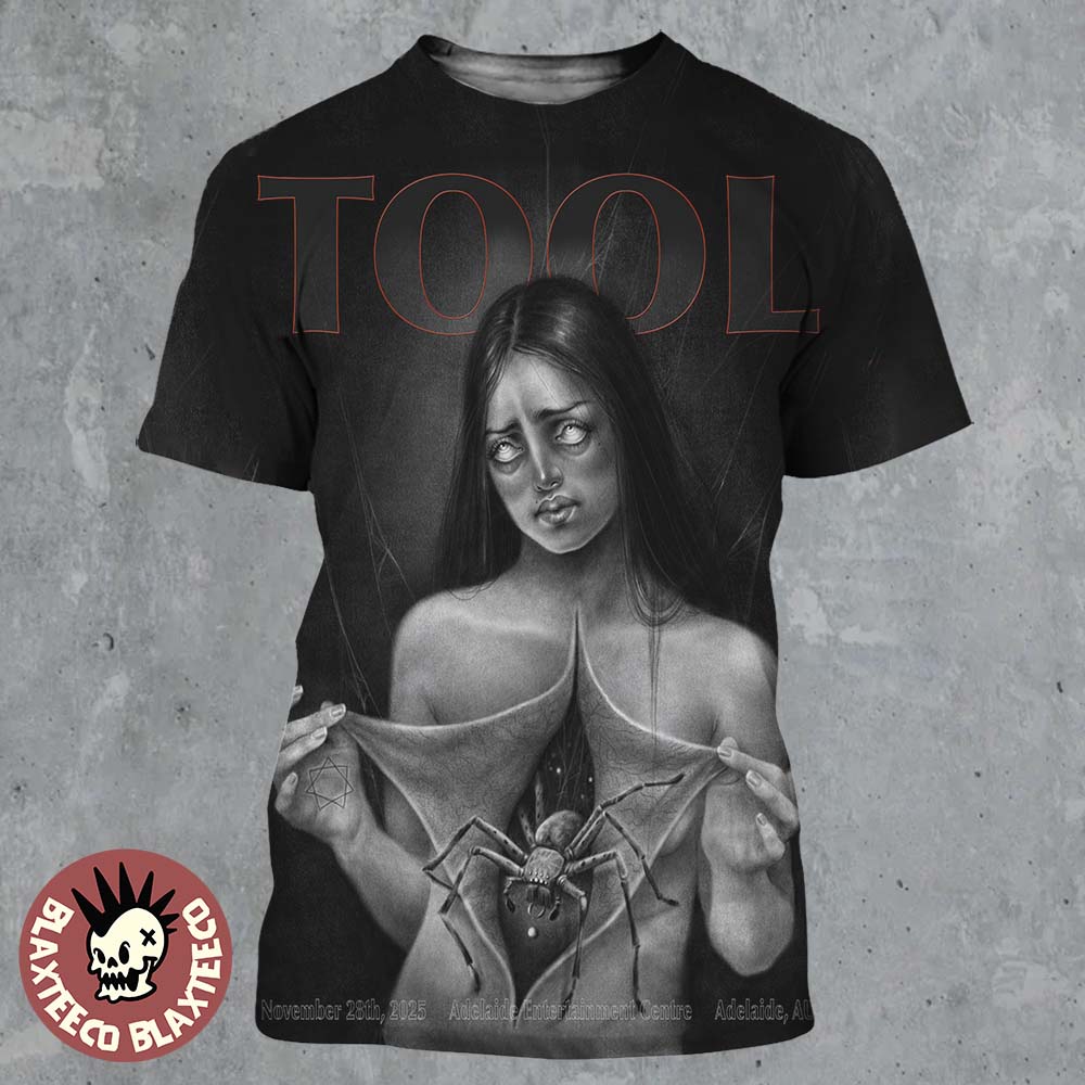 Tool Adelaide Australia 2025 Event Poster At Adelaide Entertainment Centre On November 28 2025 All Over Print Shirt Tool Adelaide Australia 2025 Event Poster At Adelaide Entertainment Centre On November 28 2025 All Over Print Shirt