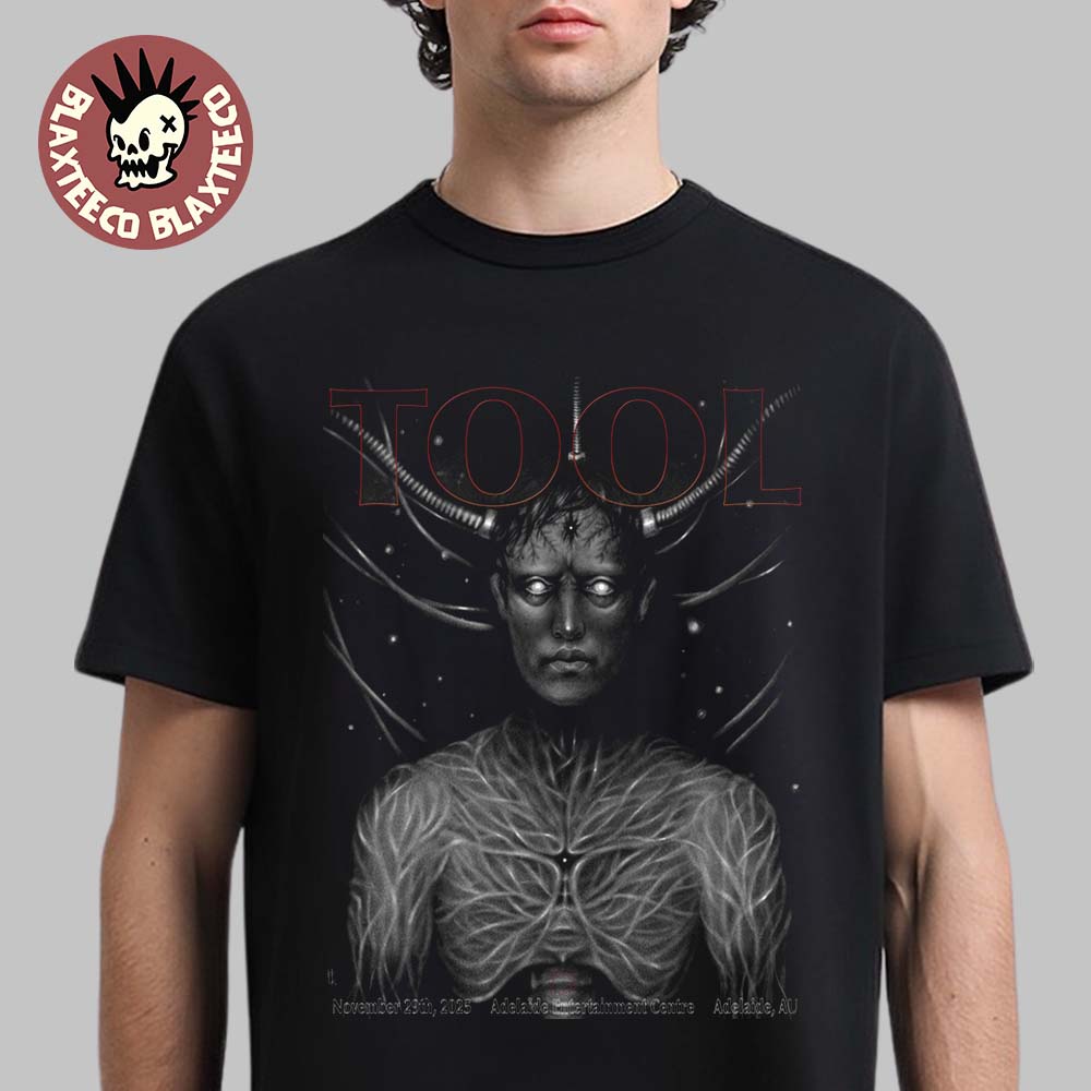 Tool Adelaide Australia 2025 Night 2 Event Poster At Adelaide Entertainment Centre On November 29 2025 T-Shirt Tool Adelaide Australia 2025 Night 2 Event Poster At Adelaide Entertainment Centre On November 29 2025 T-Shirt