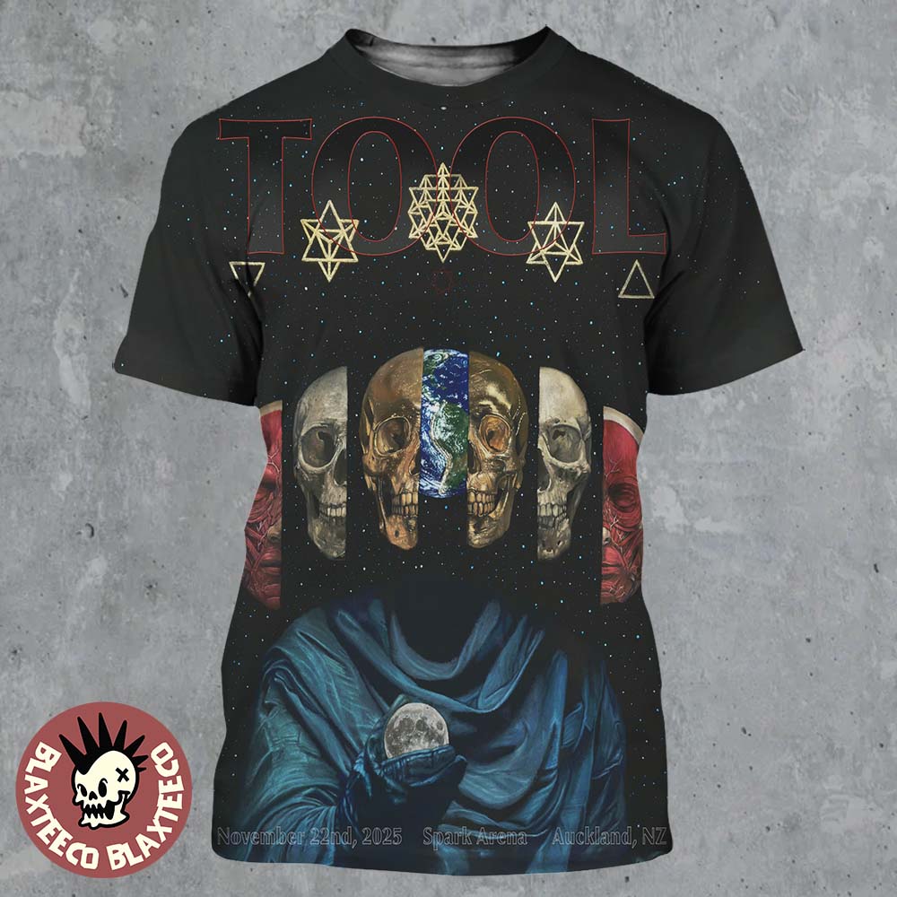 Tool Auckland New Zealand 2025 Night 1 Poster At Spark Arena On November 22 2025 All Over Print Shirt Tool Auckland New Zealand 2025 Night 1 Poster At Spark Arena On November 22 2025 All Over Print Shirt