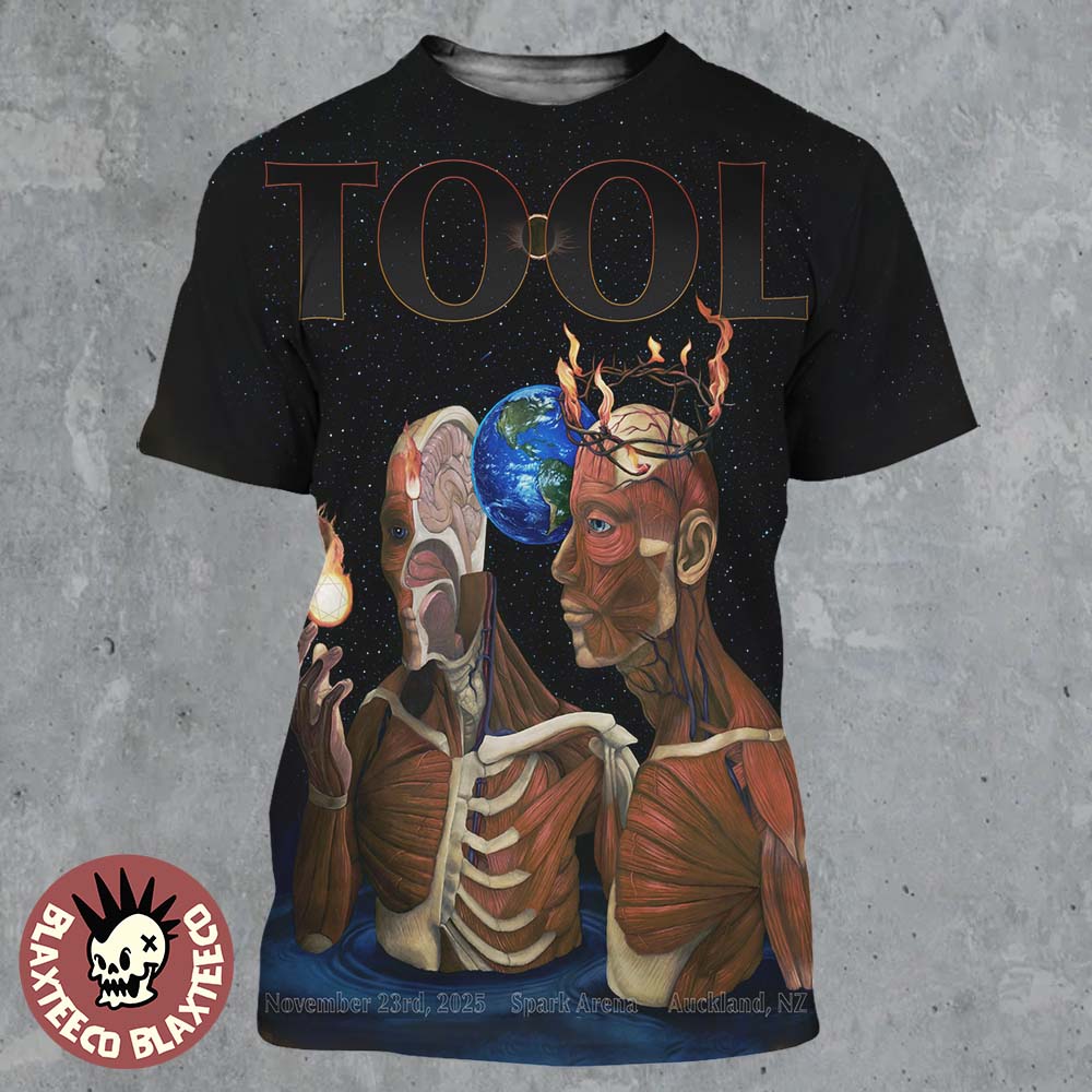 Tool Auckland New Zealand 2025 Night 2 Poster At Spark Arena On November 23 2025 All Over Print Shirt Tool Auckland New Zealand 2025 Night 2 Poster At Spark Arena On November 23 2025 All Over Print Shirt