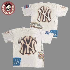 Travis Scott Cactus Jack X Fanatics New York Sports Logo T-Shirt