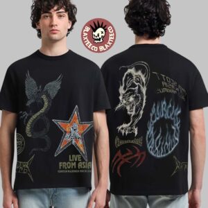Travis Scott Live From Asia Circus Maximus Tour 2025 Merch Dragon And Tiger T-Shirt