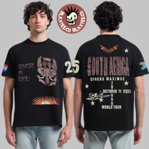 Travis Scott South Africa Circus Maximus World Tour 2025 Live In Joburg Merch Tee On October 11 2025 Echoes In Egoli T-Shirt