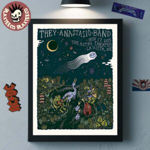 Trey Anastasio Band La Vista Nebraska 2025 Event Poster At The Astro Theater On November 17 2025 Home Decor Poster Canvas