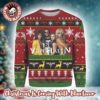 Van Halen 1984 Baby Angel Album Cover Art With Signature Guitar Pattern Knitted Ugly Christmas Sweater