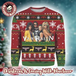 Van Halen Band Member Photo You Miss Your Drink Gift For Fans 2025 Knitted Ugly Christmas Sweater