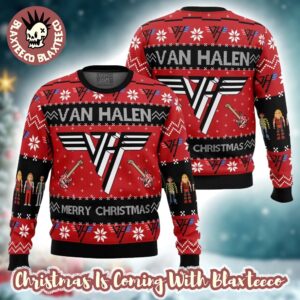 Van Halen Big Logo Ugly Merry Christmas Ugly Christmas Sweater