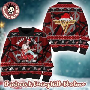 Van Halen Eddie Might As Well Jump Go A Head Jump Holiday Style 2025 Ugly Christmas Sweater