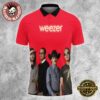 Weezer Green Album Cover Band Member Photo Summer Polo Shirt Weezer Green Album Cover Band Member Photo Summer Polo Shirt