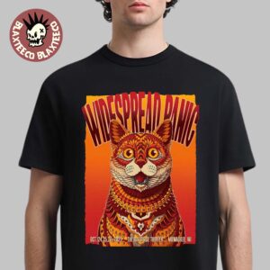 Widespread Panic Milwaukee Wisconsin 2025 Event Poster At Riverside Theater On October 24 25 26 2025 The Cat Art T-Shirt