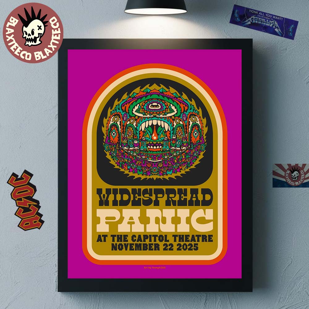 Widespread Panic Port Chester New York 2025 Night 2 Event Poster At The Capitol Theatre On November 22 2025 Poster Canvas Widespread Panic Port Chester New York 2025 Night 2 Event Poster At The Capitol Theatre On November 22 2025 Poster Canvas