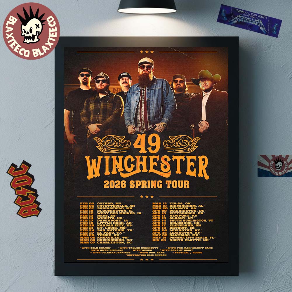 49 Winchester 2026 Spring Tour North American City Dates Home Decor Poster Canvas 49 Winchester 2026 Spring Tour North American City Dates Home Decor Poster Canvas