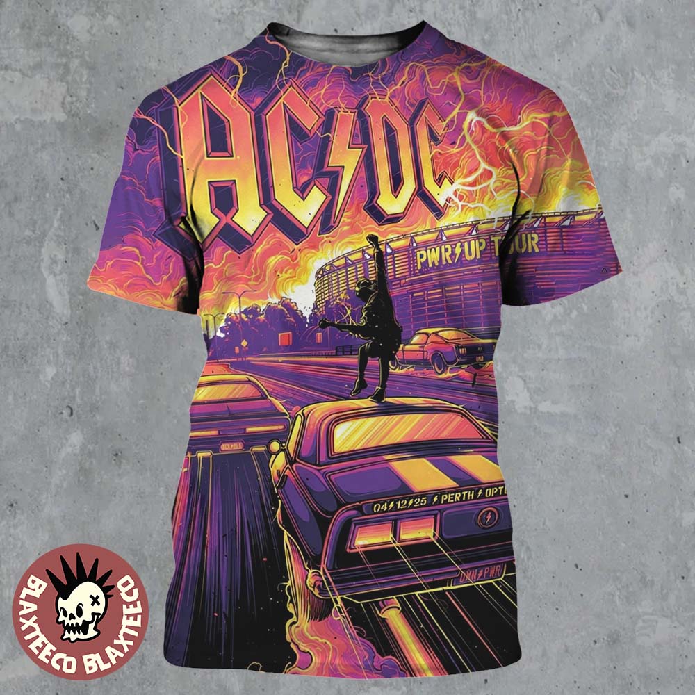 ACDC Perth Australia 2025 Event Poster PWR Up Tour At Optus Stadium On December 4 2025 All Over Print Shirt ACDC Perth Australia 2025 Event Poster PWR Up Tour At Optus Stadium On December 4 2025 All Over Print Shirt