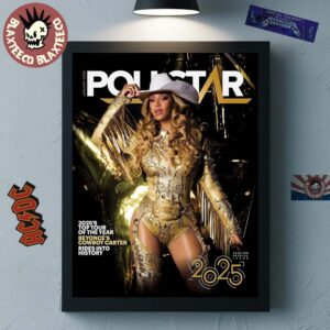 Beyonce Graces The Cover Of Pollstar As Cowboy Carter The Top Tour Of 2025 Year End Special Issue Home Decor Poster Canvas