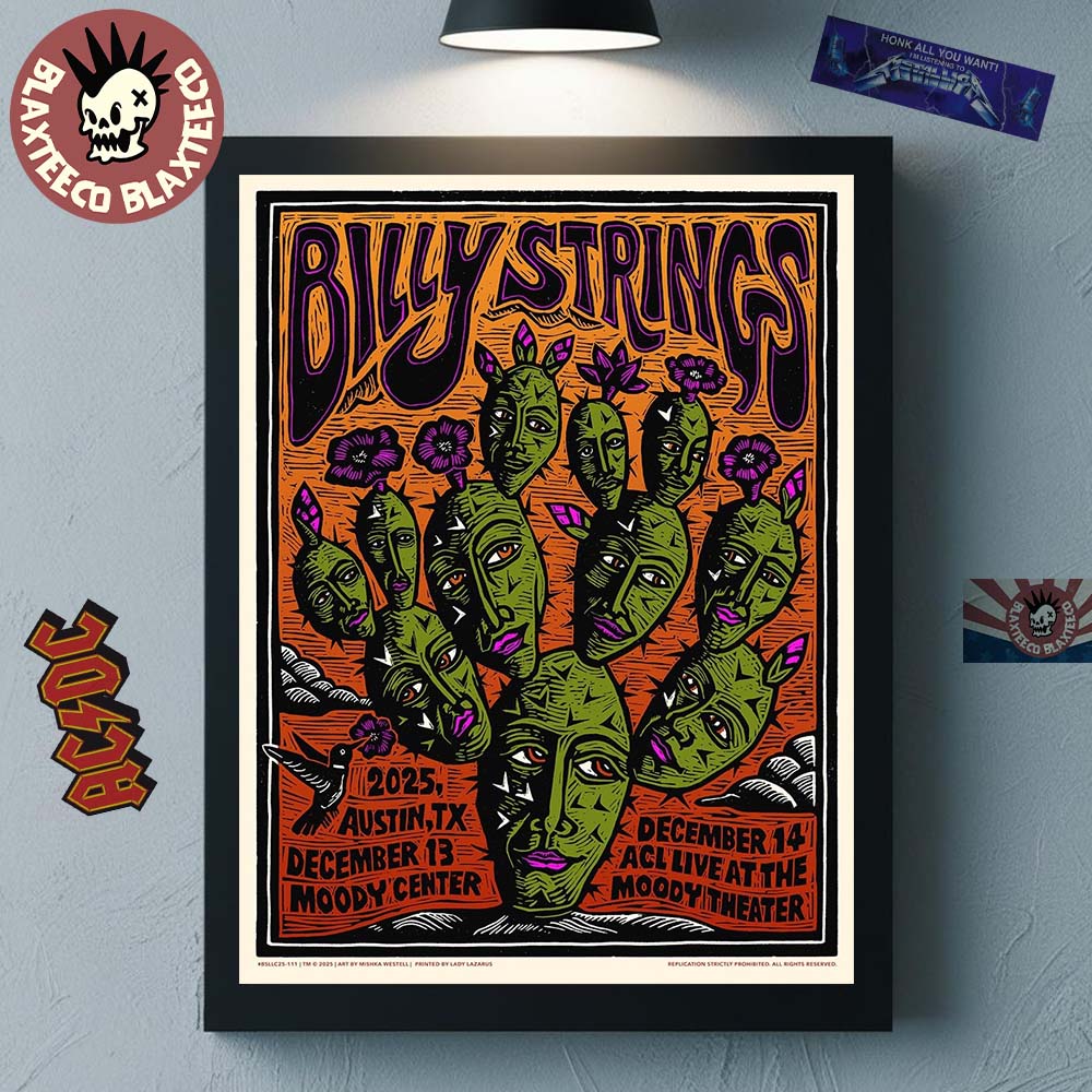 Billy Strings Austin Texas 2025 All Date Poster At Moody Center On December 13 And ACL Live At The Moody Theater On December 14 The Faces Cactus Art Poster Canvas Billy Strings Austin Texas 2025 All Date Poster At Moody Center On December 13 And ACL Live At The Moody Theater On December 14 The Faces Cactus Art Poster Canvas