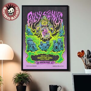 Billy Strings Nashville Tennessee 2026 Winter Tour Poster At Bridgestone Arena On February 20 And 21 2026 Poster Canvas