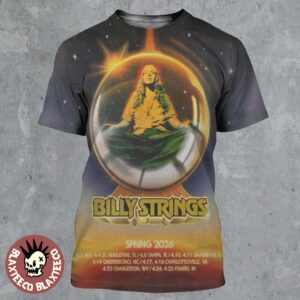 Billy Strings Spring 2026 Tour On April North America City Dates All Over Print Shirt