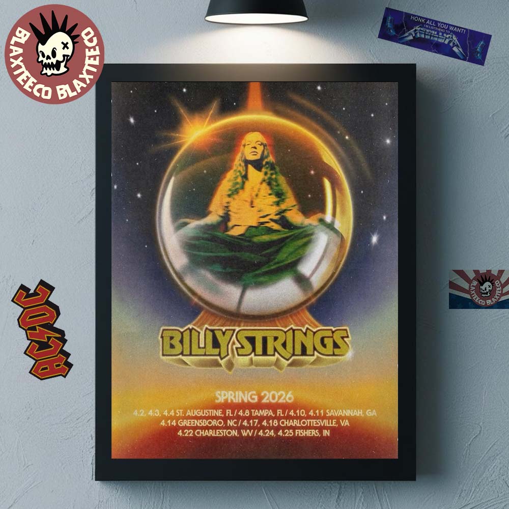 Billy Strings Spring 2026 Tour On April North America City Dates Home Decor Poster Canvas Billy Strings Spring 2026 Tour On April North America City Dates Home Decor Poster Canvas