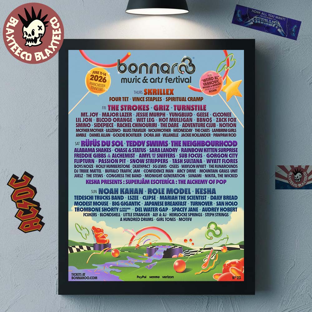 Bonnaroo Music And Arts Festival 2026 Full Lineup In Manchester Tennessee On June 11 12 13 14 2026 Home Decor Poster Canvas Bonnaroo Music And Arts Festival 2026 Full Lineup In Manchester Tennessee On June 11 12 13 14 2026 Home Decor Poster Canvas