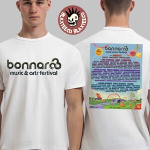 Bonnaroo Music And Arts Festival 2026 Full Lineup In Manchester Tennessee On June 11 12 13 14 2026 Two Sided T-Shirt