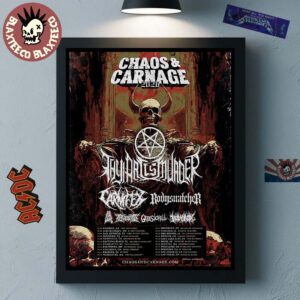 Chaos And Carnage 2026 Festival Tour Full Lineup And Schedule Dates Home Decor Poster Canvas