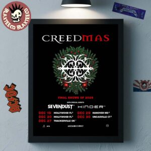 Creed Creedmas 2025 Final Shows Of 2025 Christmas On December Schedule Dates Home Decor Poster Canvas