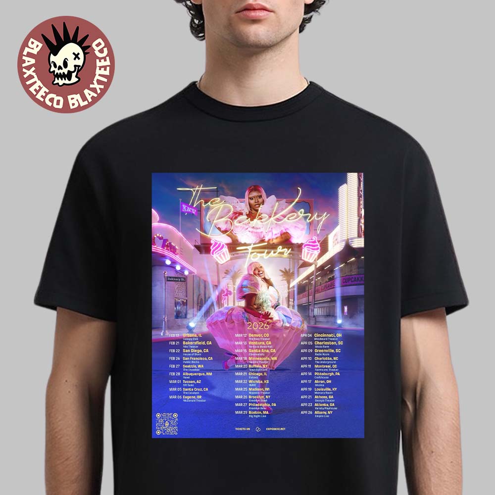 CupcakKe The BakKery Tour 2026 North American Schedule Dates T-Shirt CupcakKe The BakKery Tour 2026 North American Schedule Dates T-Shirt