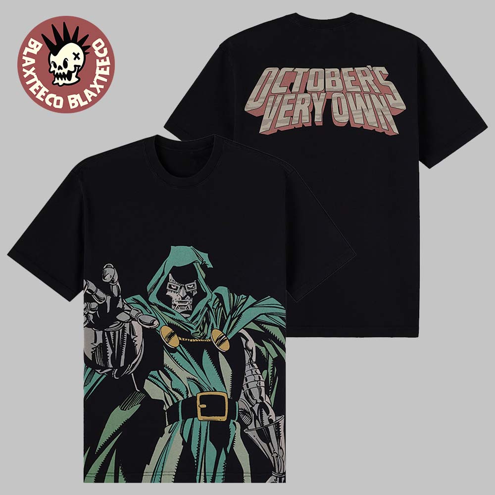Drake OVO X Marvel Dr Doom Masthead T-Shirt Drake OVO X Marvel Dr Doom Masthead T-Shirt
