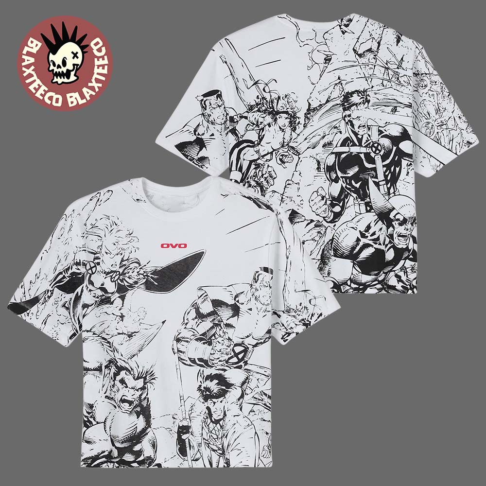 Drake OVO X Marvel X-Men Splash Page T-Shirt Drake OVO X Marvel X-Men Splash Page T-Shirt