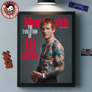 Ed Sheeran Graces The Cover Of Men’s Health UK Magazine January February 2026 Issue The Evolution Of Ed Decor Poster Canvas
