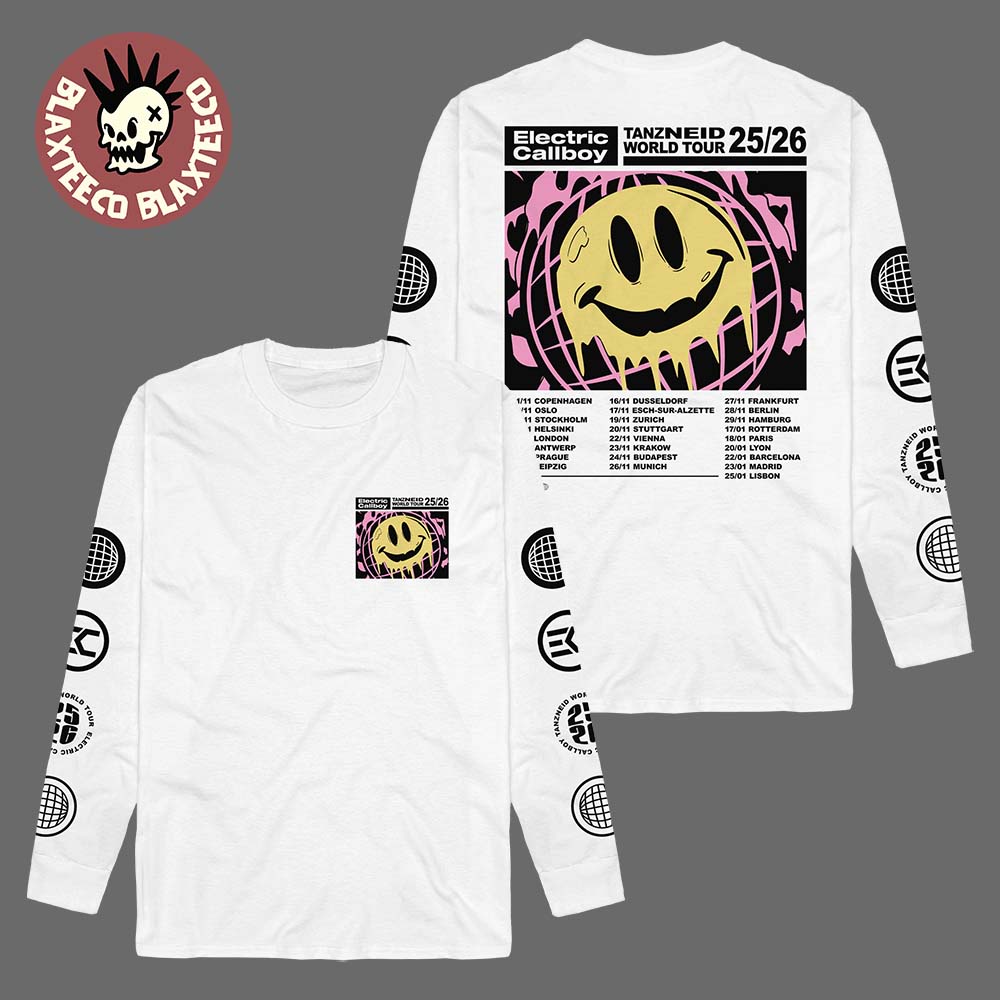Electric Callboy Tanzneid World Tour 2025 2026 Dripping Smile Hoodie Electric Callboy Tanzneid World Tour 2025 2026 Dripping Smile Hoodie