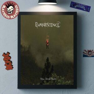 Evanescence You Shall Burn Cover Art Home Decor Poster Canvas