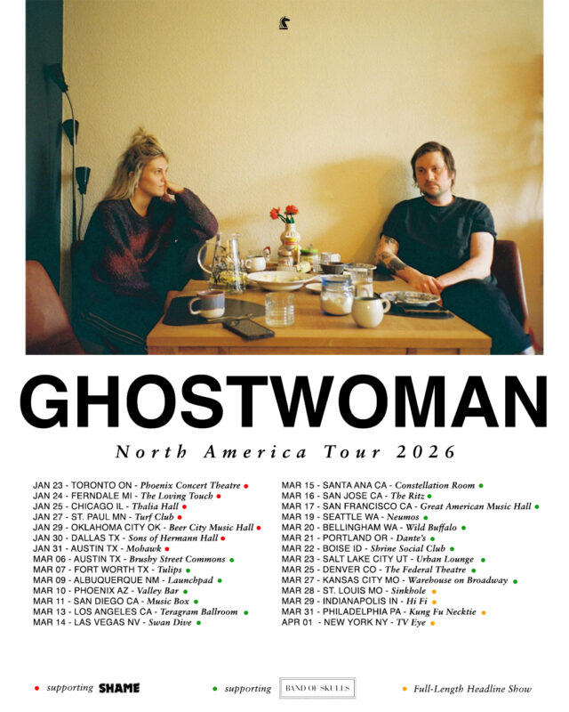 Ghostwoman North America Tour 2026 City Dates