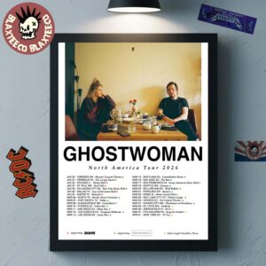 Ghostwoman North America Tour 2026 City Dates Decor Poster Canvas