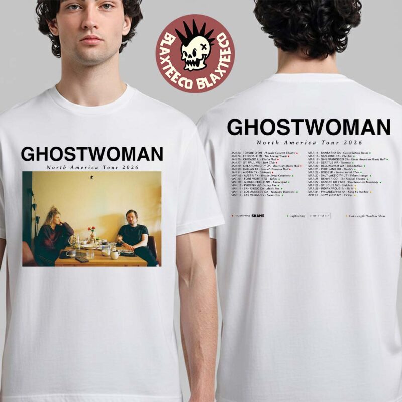 Ghostwoman North America Tour 2026 City Dates Two Sided T Shirt