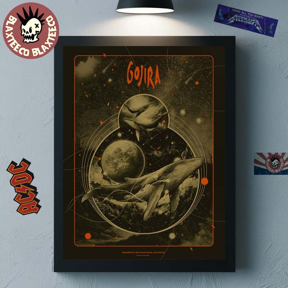 Gojira Nice France 2025 Event Poster At Palais Nikaia On December 8 2025 Home Decor Poster Canvas Gojira Nice France 2025 Event Poster At Palais Nikaia On December 8 2025 Home Decor Poster Canvas