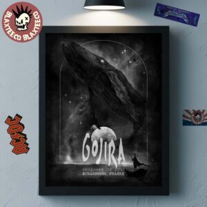Gojira Strasbourg France 2025 Event Poster At Zenith de Strasbourg Europe On December 12 2025 Home Decor Poster Canvas