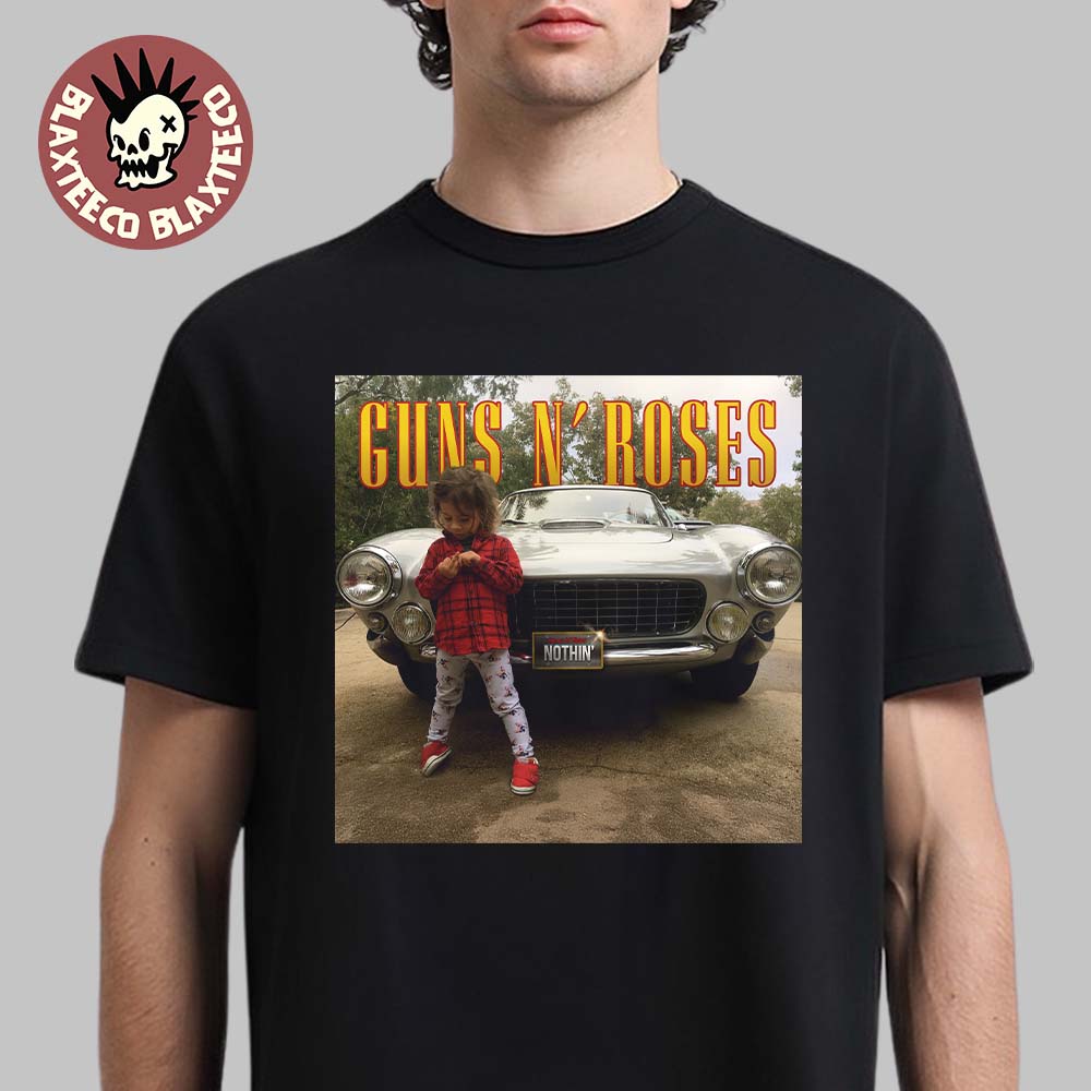 Guns N Roses Nothin' Single Cover Photo T-Shirt Guns N Roses Nothin' Single Cover Photo T-Shirt