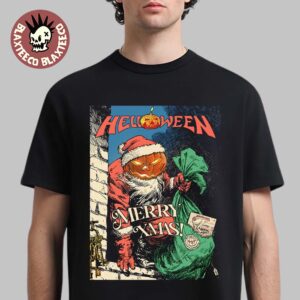 Helloween Merry Xmas Pumpkin Powered Santa T-Shirt