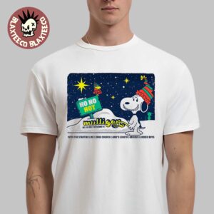 Ho Ho Hot Mulligan Detroit Michigan 2025 Night 1 VIP Poster At The Fillmore On December 6 2025 Festive Holiday Snoopy T-Shirt