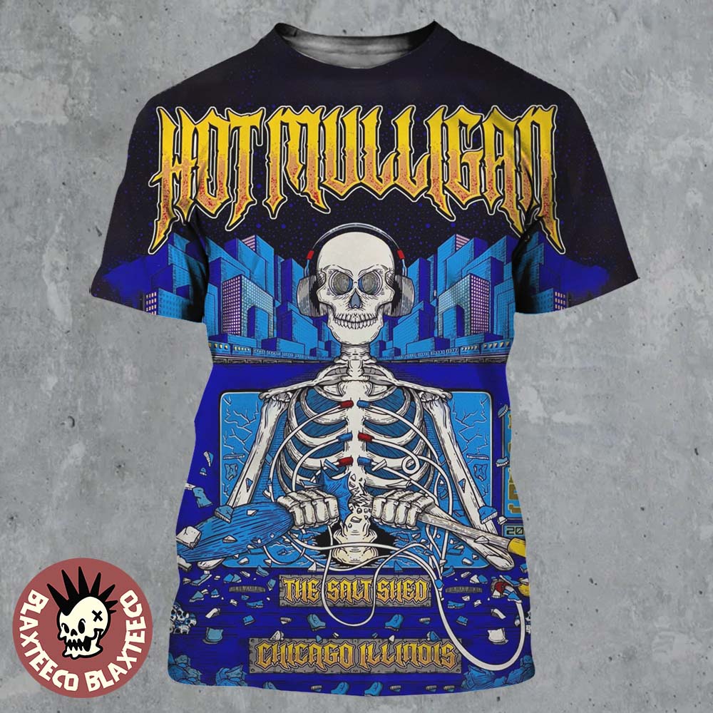 Hot Mulligan Chicago Illinois 2025 Shows Poster At The Salt Shed On December 4 And 5 2025 All Over Print Shirt