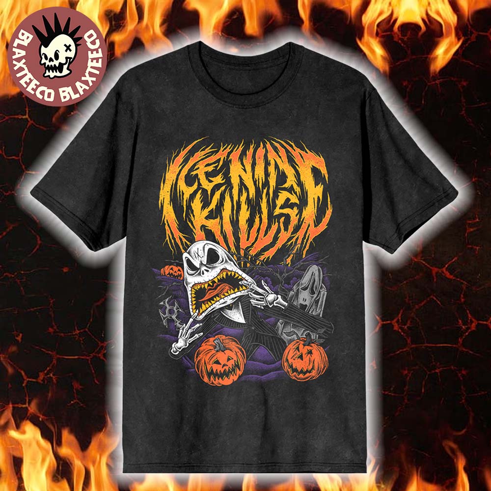 Ice Nine Kills Nightmare On The Ninth Before Christmas 2025 Psycho's Only The Jack's On You Washed T-Shirt Ice Nine Kills Nightmare On The Ninth Before Christmas 2025 Psycho's Only The Jack's On You Washed T-Shirt