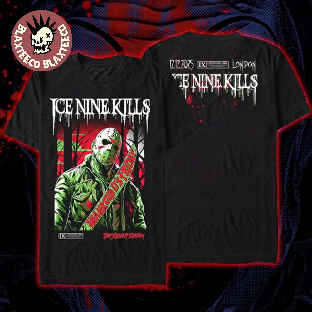 Ice Nine Kills Pop Up Store London UK Exclusive City Edition Tee On December 11 2025 Jason Voorhees T-Shirt Ice Nine Kills Pop Up Store London UK Exclusive City Edition Tee On December 11 2025 Jason Voorhees T-Shirt