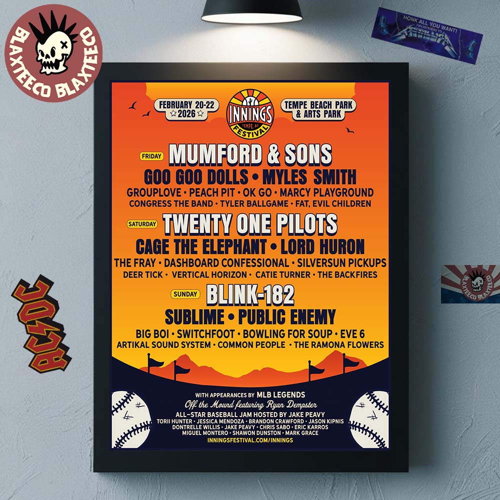 Inning Festival 2026 Full Lineup In Tempe Arizona At Temple Beach Park And Arts Park On February 20 21 22 2026 Decor Poster Canvas Inning Festival 2026 Full Lineup In Tempe Arizona At Temple Beach Park And Arts Park On February 20 21 22 2026 Decor Poster Canvas