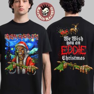 Iron Maiden We Wish You An Eddie Christmas 2025 Eddie Under The Starry Night Deadly Night T-Shirt