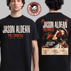 Jason Aldean Full Throttle Tour 2026 North America Schedule Dates Two Sided T-Shirt