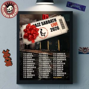 Jazz Sabbath Live 2026 UK And Europe Schedule Dates Home Decor Poster Canvas