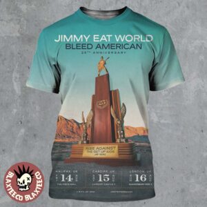 Jimmy Eat World Bleed American 25 Anniversary 2026 UK Dates All Over Print Shirt