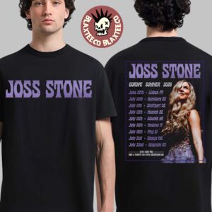 Joss Stone Europe Summer 2026 Tour Schedule Dates Two Sided T-Shirt